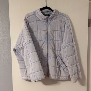 Light Blue Quilted Jacket